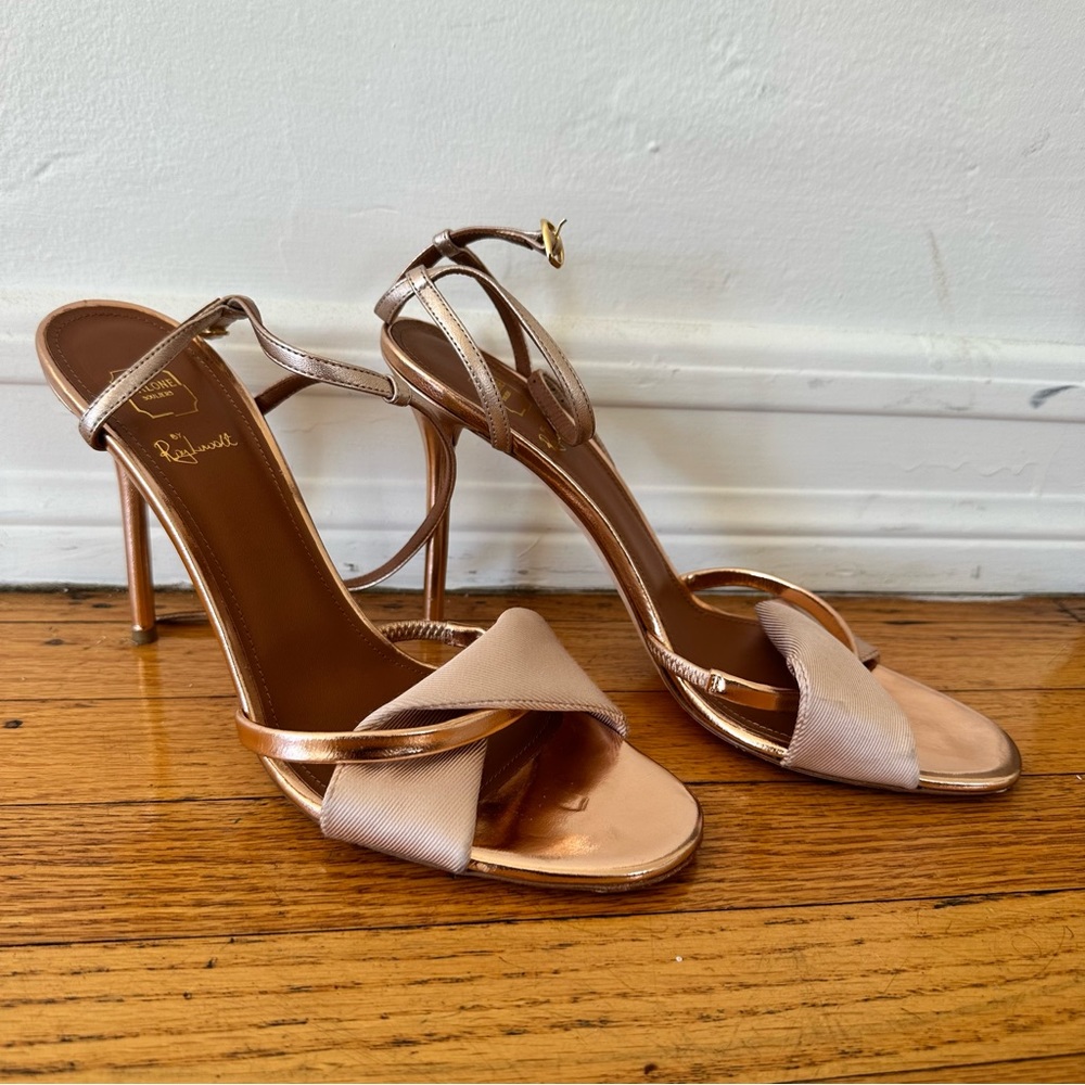 Malone Souliers rose gold heels
